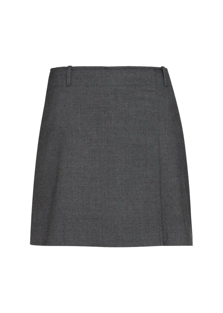Pleated Wool-Blend Mini Skirt Pleated Wool-Blend Mini Skirt