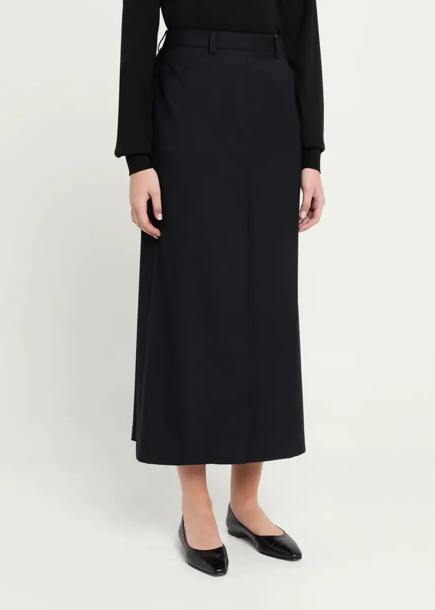 Theory Tailored Front-Vent Maxi Skirt | Thumbnail 4 Theory Tailored Front-Vent Maxi Skirt | Thumbnail 4