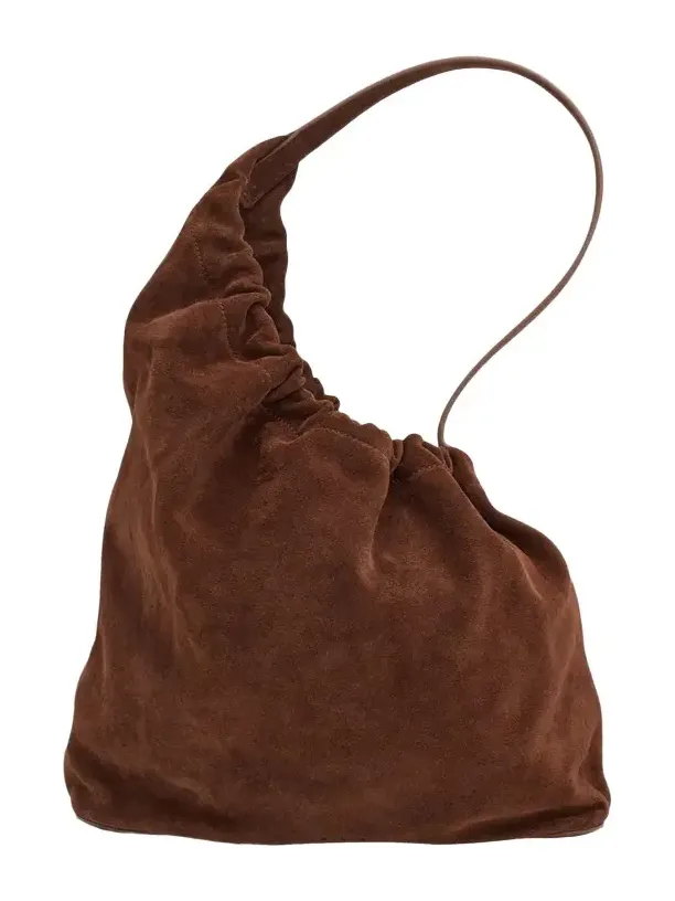 Demi Lune Cloud Leather Shoulder Bag