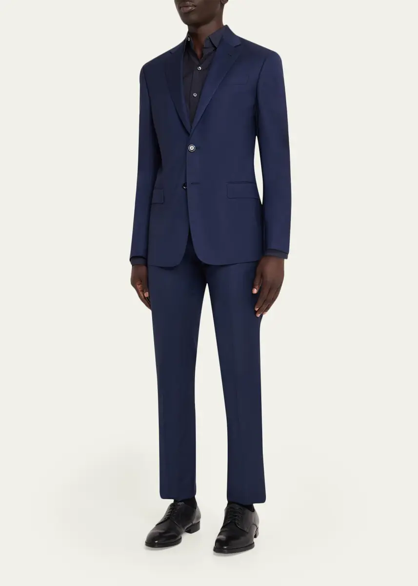Giorgio Armani Men's Soft Virgin Wool Two-Piece Suit | Thumbnail 2 Giorgio Armani Men's Soft Virgin Wool Two-Piece Suit | Thumbnail 2