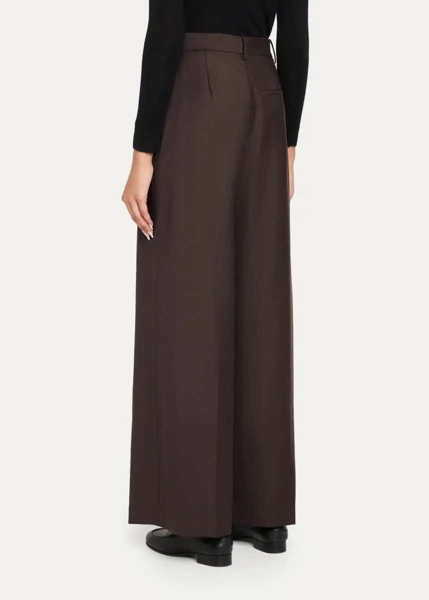 Theory Pleated Wide-Leg Trousers | Thumbnail 3 Theory Pleated Wide-Leg Trousers | Thumbnail 3