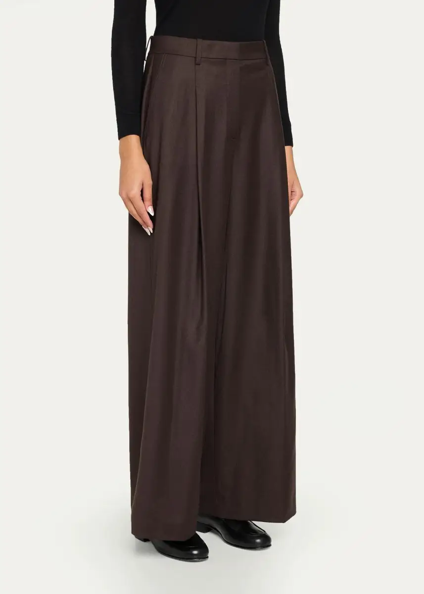 Theory Pleated Wide-Leg Trousers | Thumbnail 4 Theory Pleated Wide-Leg Trousers | Thumbnail 4