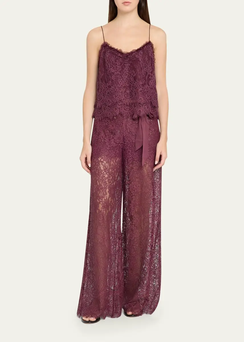 LoveShackFancy Riana Floral Lace Pants | Thumbnail 2 LoveShackFancy Riana Floral Lace Pants | Thumbnail 2