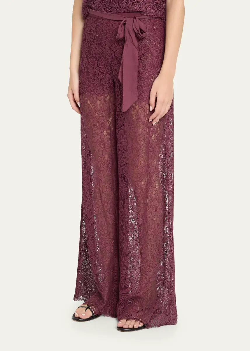 LoveShackFancy Riana Floral Lace Pants | Thumbnail 4 LoveShackFancy Riana Floral Lace Pants | Thumbnail 4