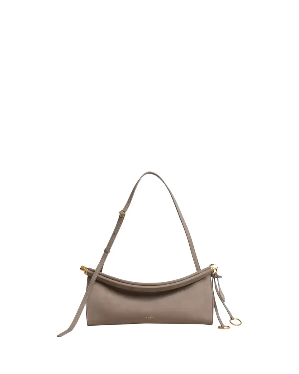 Alaïa Le Click Medium Shoulder Bag in Suede | Thumbnail 2 Alaïa Le Click Medium Shoulder Bag in Suede | Thumbnail 2