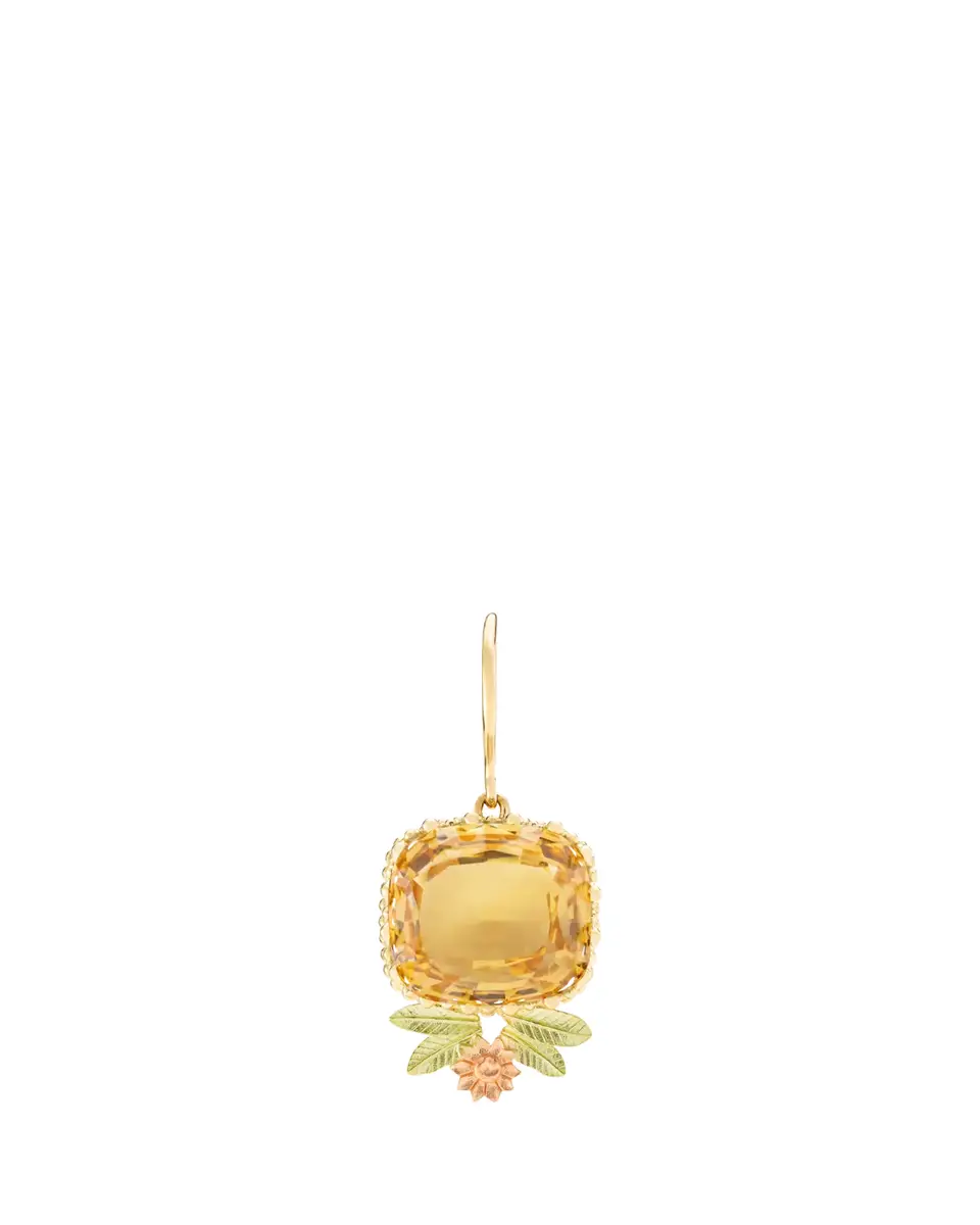 Mellerio 18K Yellow Gold Pierreries Citrine Earring with Down Style, Single | Thumbnail 2 Mellerio 18K Yellow Gold Pierreries Citrine Earring with Down Style, Single | Thumbnail 2