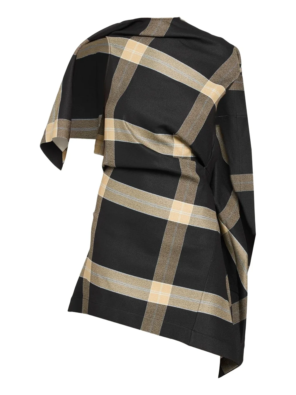 Loewe Draped Check Dress