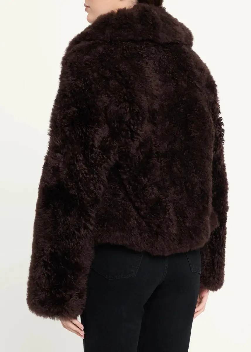 Yves Salomon Goat Fur Short Coat | Thumbnail 3 Yves Salomon Goat Fur Short Coat | Thumbnail 3