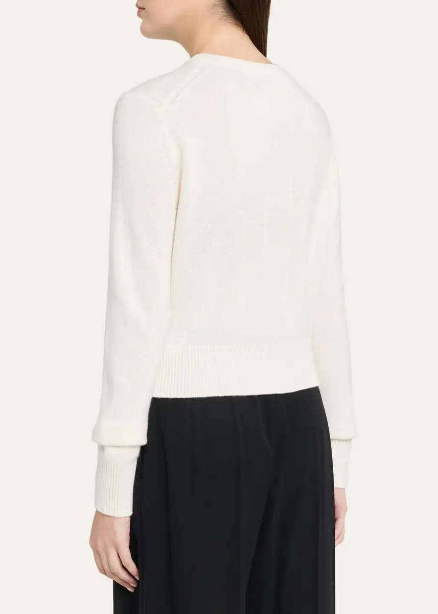 Theory Crewneck Cashmere Cardigan | Thumbnail 3 Theory Crewneck Cashmere Cardigan | Thumbnail 3