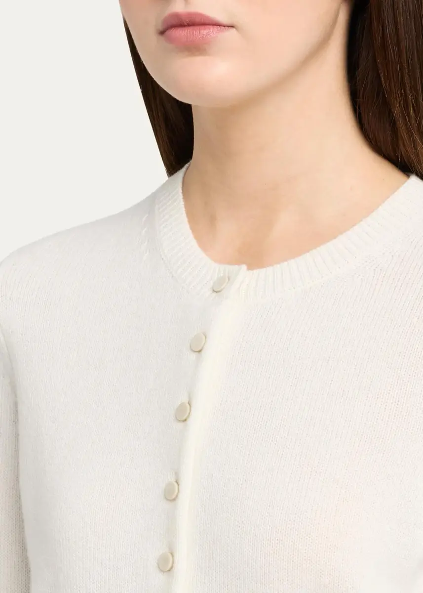 Theory Crewneck Cashmere Cardigan | Thumbnail 5 Theory Crewneck Cashmere Cardigan | Thumbnail 5