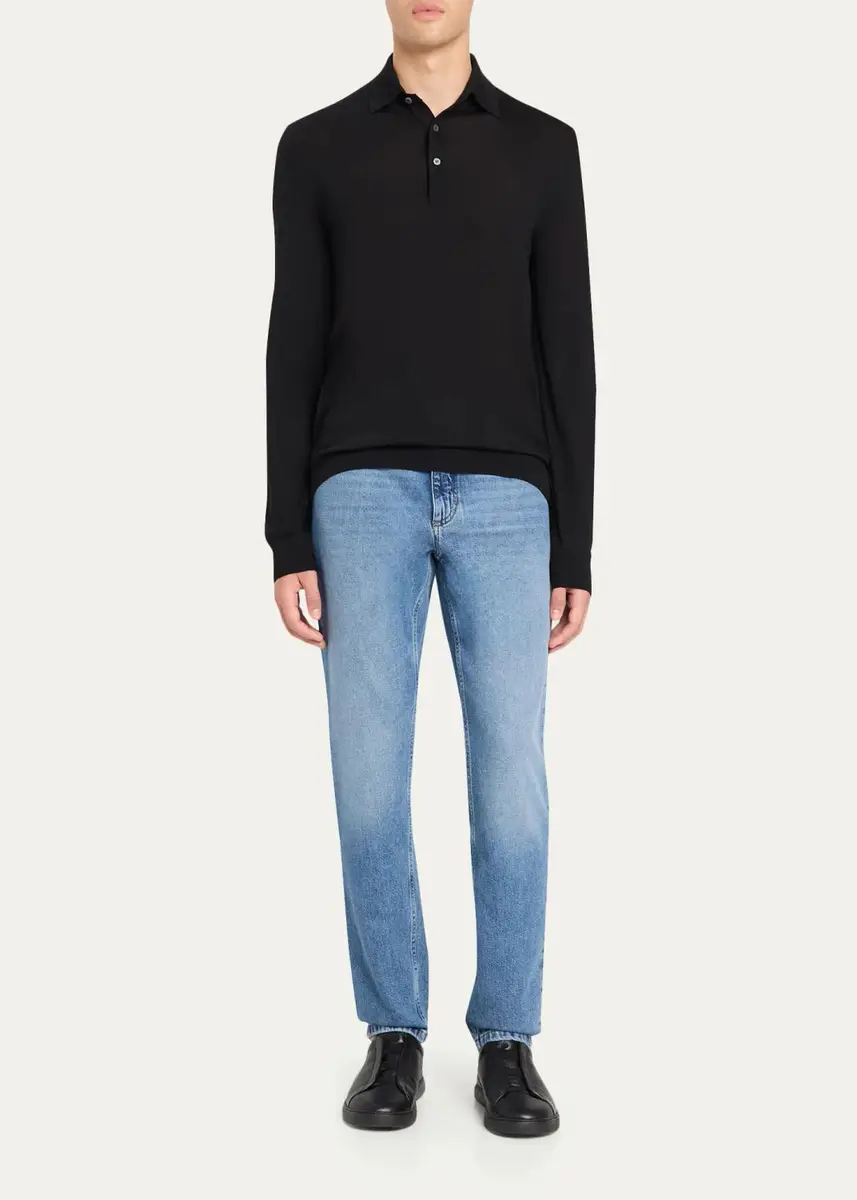 Zegna Men's Straight-Fit Jeans | Thumbnail 2 Zegna Men's Straight-Fit Jeans | Thumbnail 2
