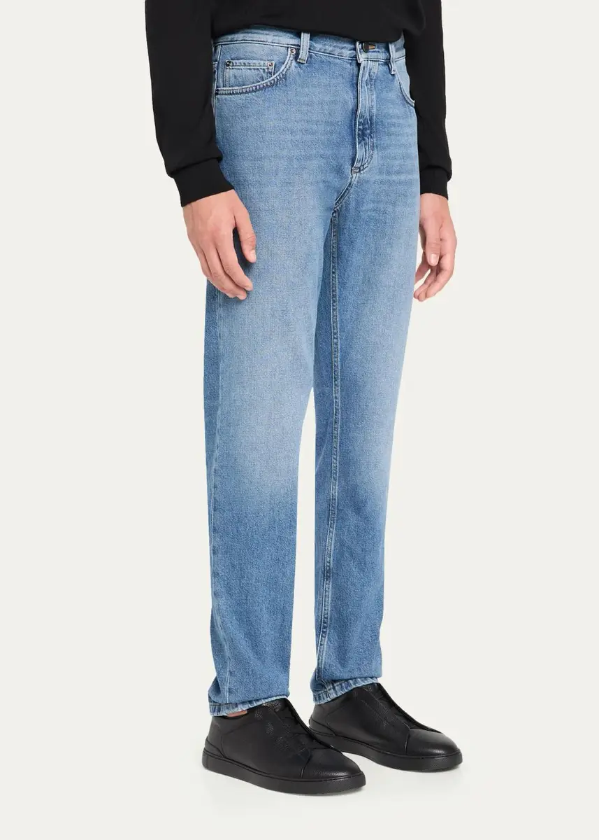 Zegna Men's Straight-Fit Jeans | Thumbnail 4 Zegna Men's Straight-Fit Jeans | Thumbnail 4