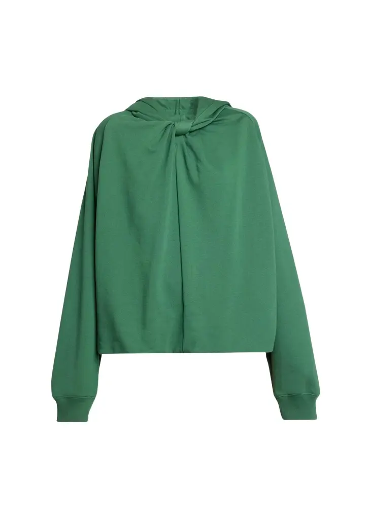 Dries Van Noten Hadella Knotted Cotton Hoodie