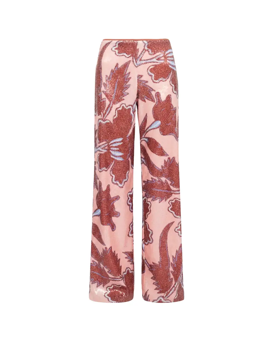 Diane von Furstenberg Felix Wide-Leg Sequin Floral Pants | Thumbnail 2 Diane von Furstenberg Felix Wide-Leg Sequin Floral Pants | Thumbnail 2