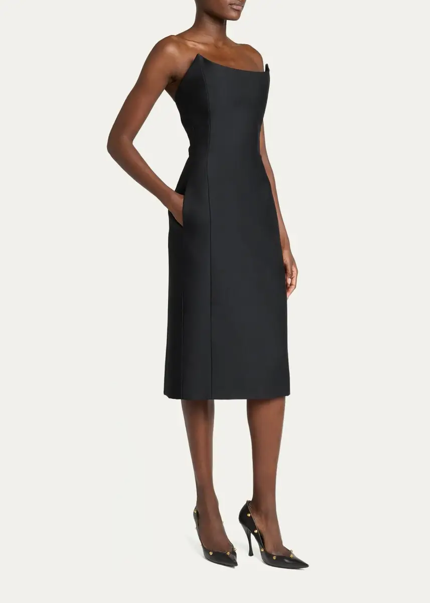 Balenciaga Bustier Midi Dress | Thumbnail 4 Balenciaga Bustier Midi Dress | Thumbnail 4