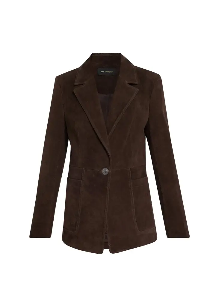 Kobi Halperin Claudia Single-Button Suede Jacket