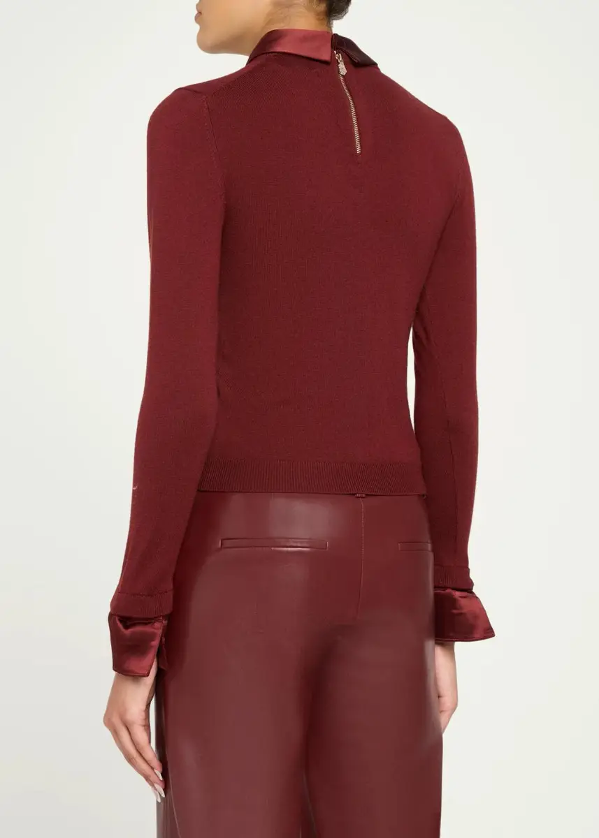 Alice + Olivia Porla Removable-Collar Merino Wool Sweater | Thumbnail 3 Alice + Olivia Porla Removable-Collar Merino Wool Sweater | Thumbnail 3