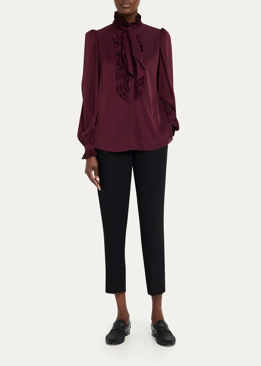 Kobi Halperin Aubree Tapered Crepe Ankle Pants | Thumbnail 2 Kobi Halperin Aubree Tapered Crepe Ankle Pants | Thumbnail 2