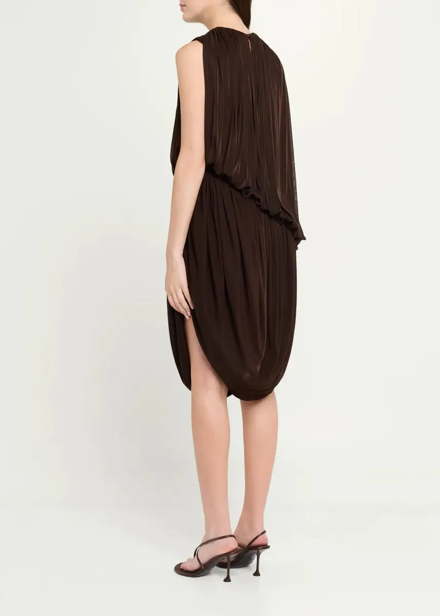 Ronny Kobo Alton Draped Side-Slit Jersey Dress | Thumbnail 3 Ronny Kobo Alton Draped Side-Slit Jersey Dress | Thumbnail 3