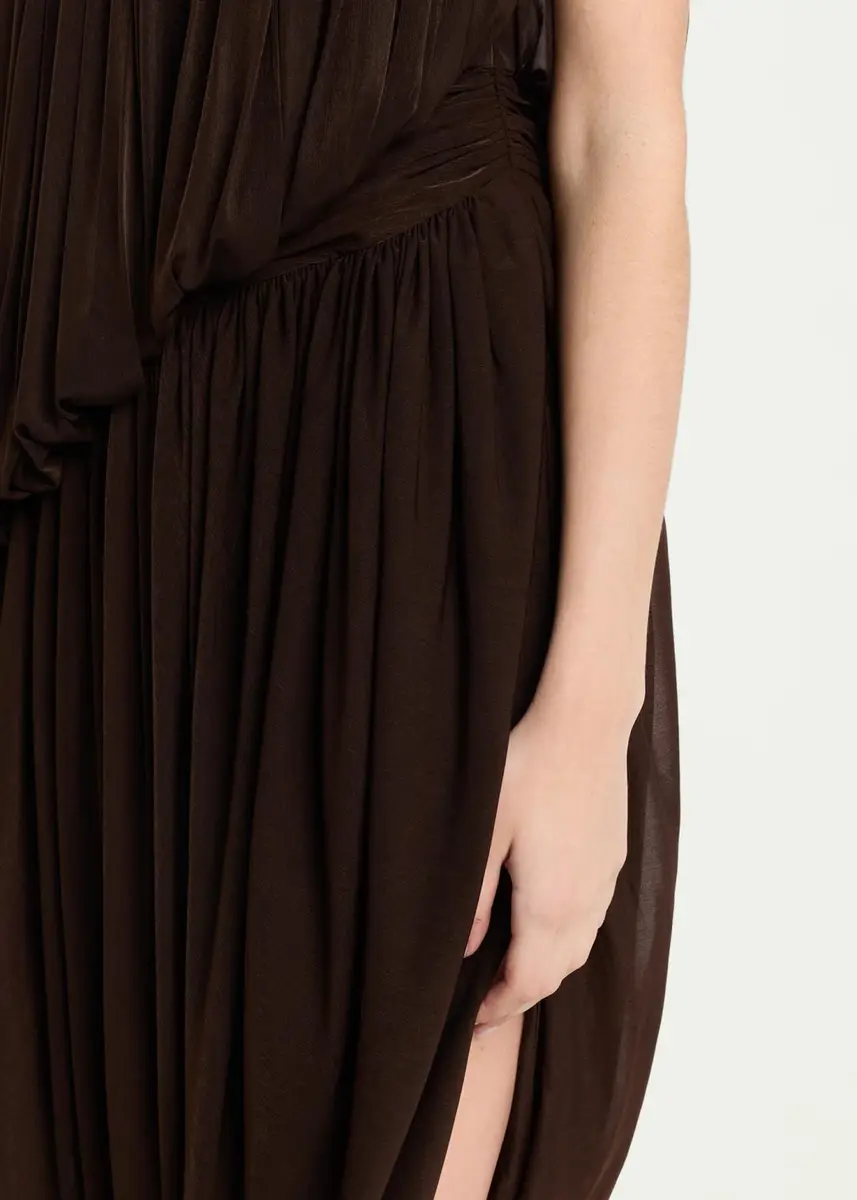 Ronny Kobo Alton Draped Side-Slit Jersey Dress | Thumbnail 5 Ronny Kobo Alton Draped Side-Slit Jersey Dress | Thumbnail 5