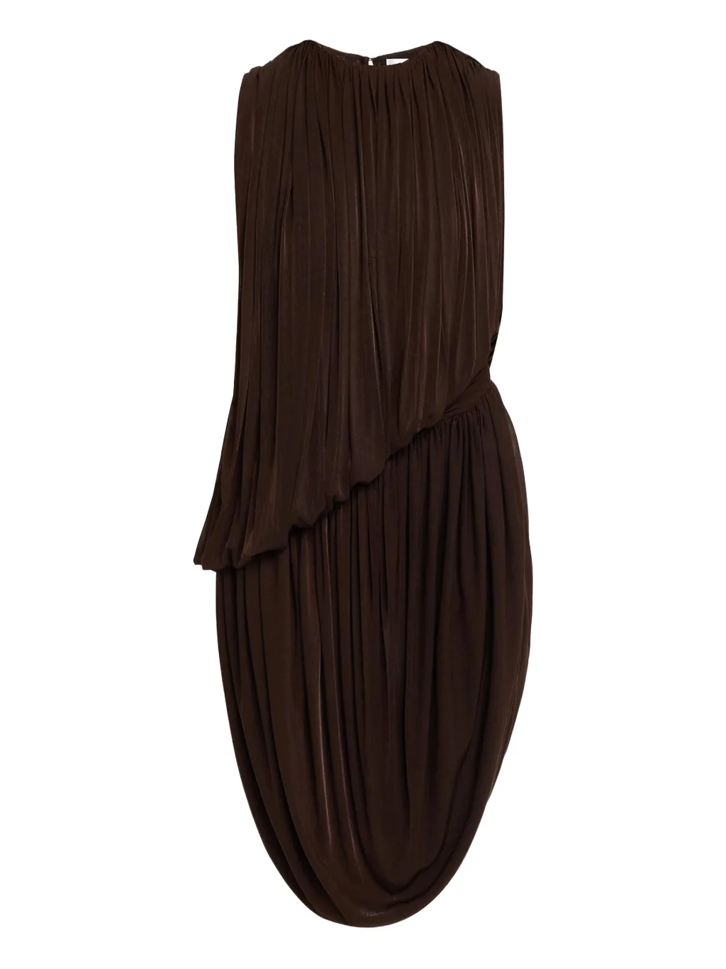 Ronny Kobo Alton Draped Side-Slit Jersey Dress