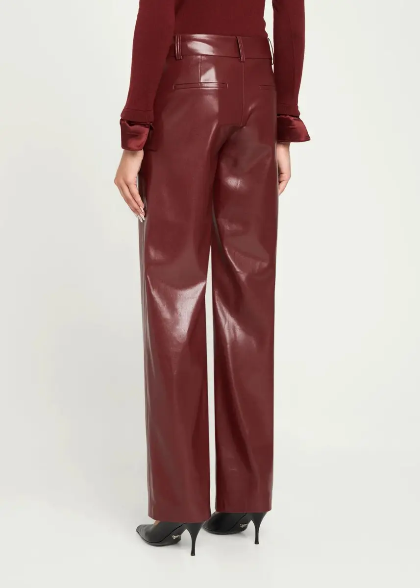 Alice + Olivia Alexander Relaxed Faux-Leather Trousers | Thumbnail 3 Alice + Olivia Alexander Relaxed Faux-Leather Trousers | Thumbnail 3