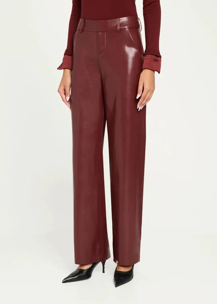 Alice + Olivia Alexander Relaxed Faux-Leather Trousers | Thumbnail 4 Alice + Olivia Alexander Relaxed Faux-Leather Trousers | Thumbnail 4