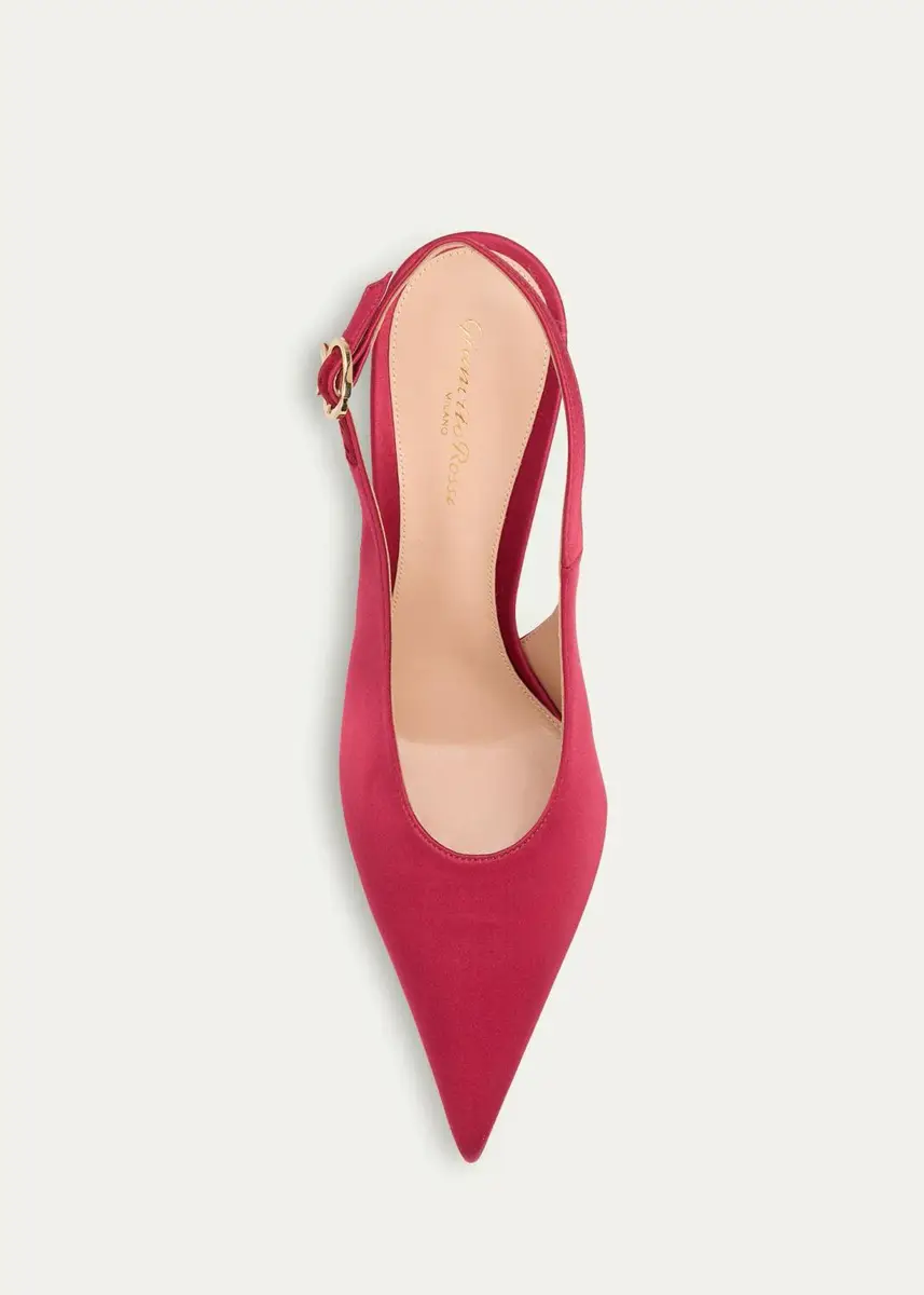 Gianvito Rossi 95mm Sofia Crepe Satin Slingback Pumps | Thumbnail 10 Gianvito Rossi 95mm Sofia Crepe Satin Slingback Pumps | Thumbnail 10