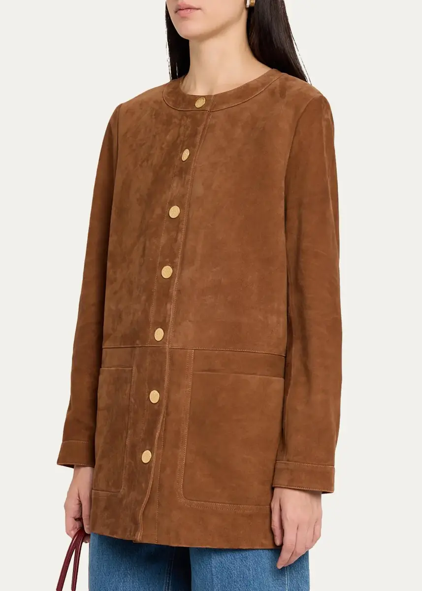 Kobi Halperin Linda Bonded Suede Coat | Thumbnail 4
