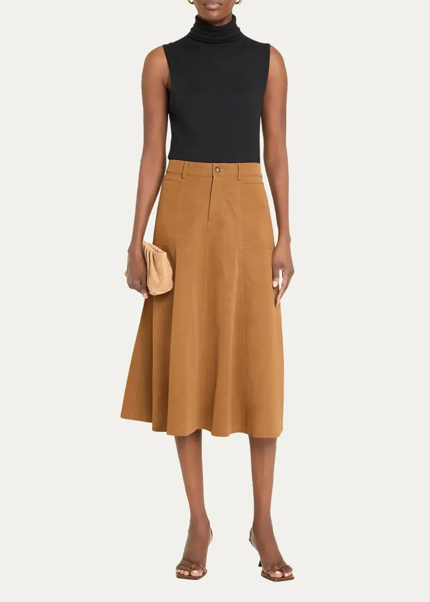 Kobi Halperin Connor Leather A-Line Midi Skirt | Thumbnail 2 Kobi Halperin Connor Leather A-Line Midi Skirt | Thumbnail 2