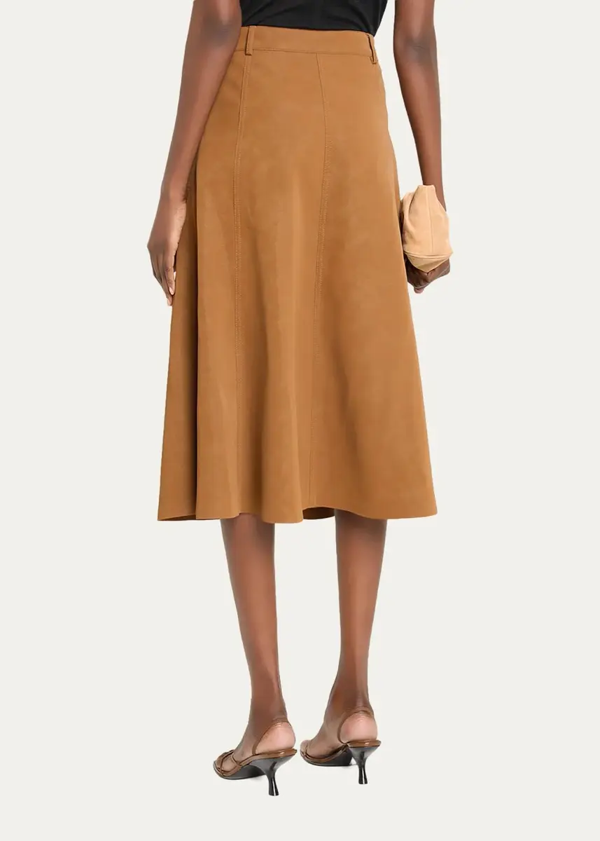 Kobi Halperin Connor Leather A-Line Midi Skirt | Thumbnail 3 Kobi Halperin Connor Leather A-Line Midi Skirt | Thumbnail 3