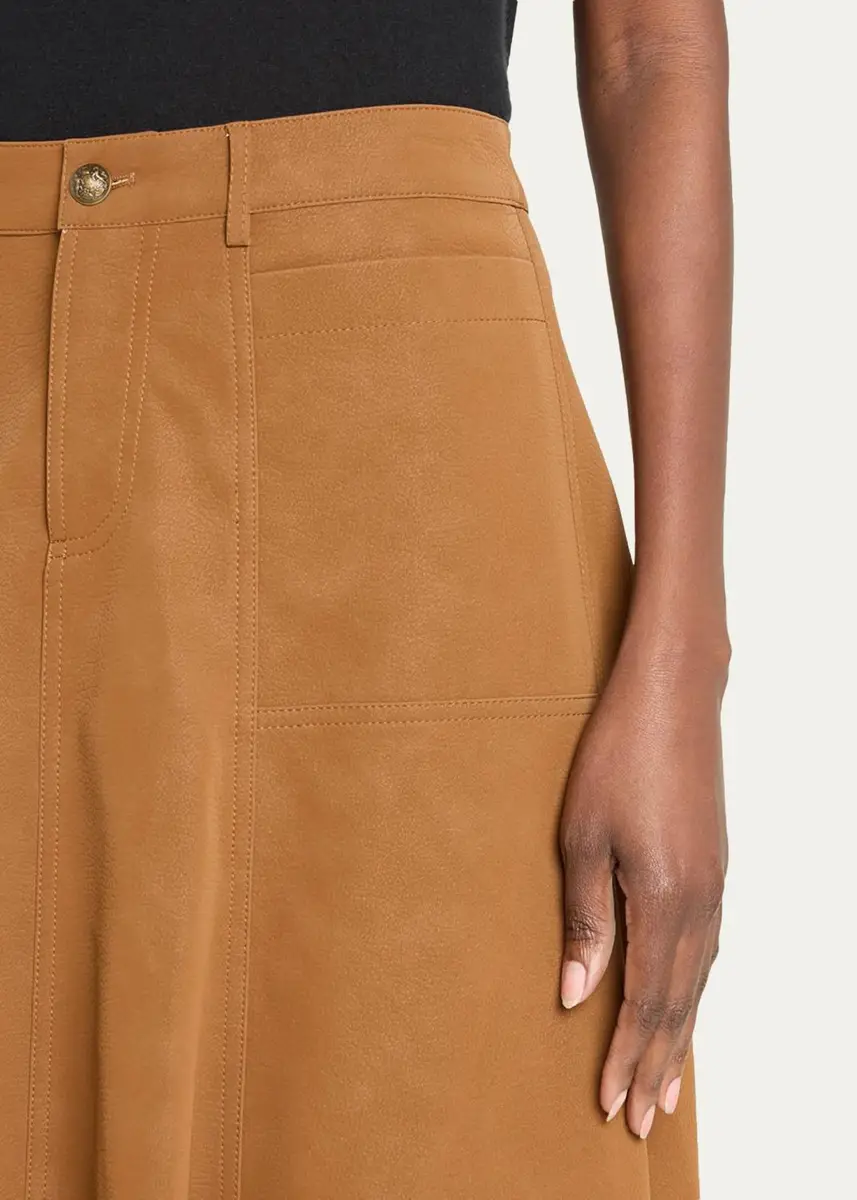Kobi Halperin Connor Leather A-Line Midi Skirt | Thumbnail 5 Kobi Halperin Connor Leather A-Line Midi Skirt | Thumbnail 5