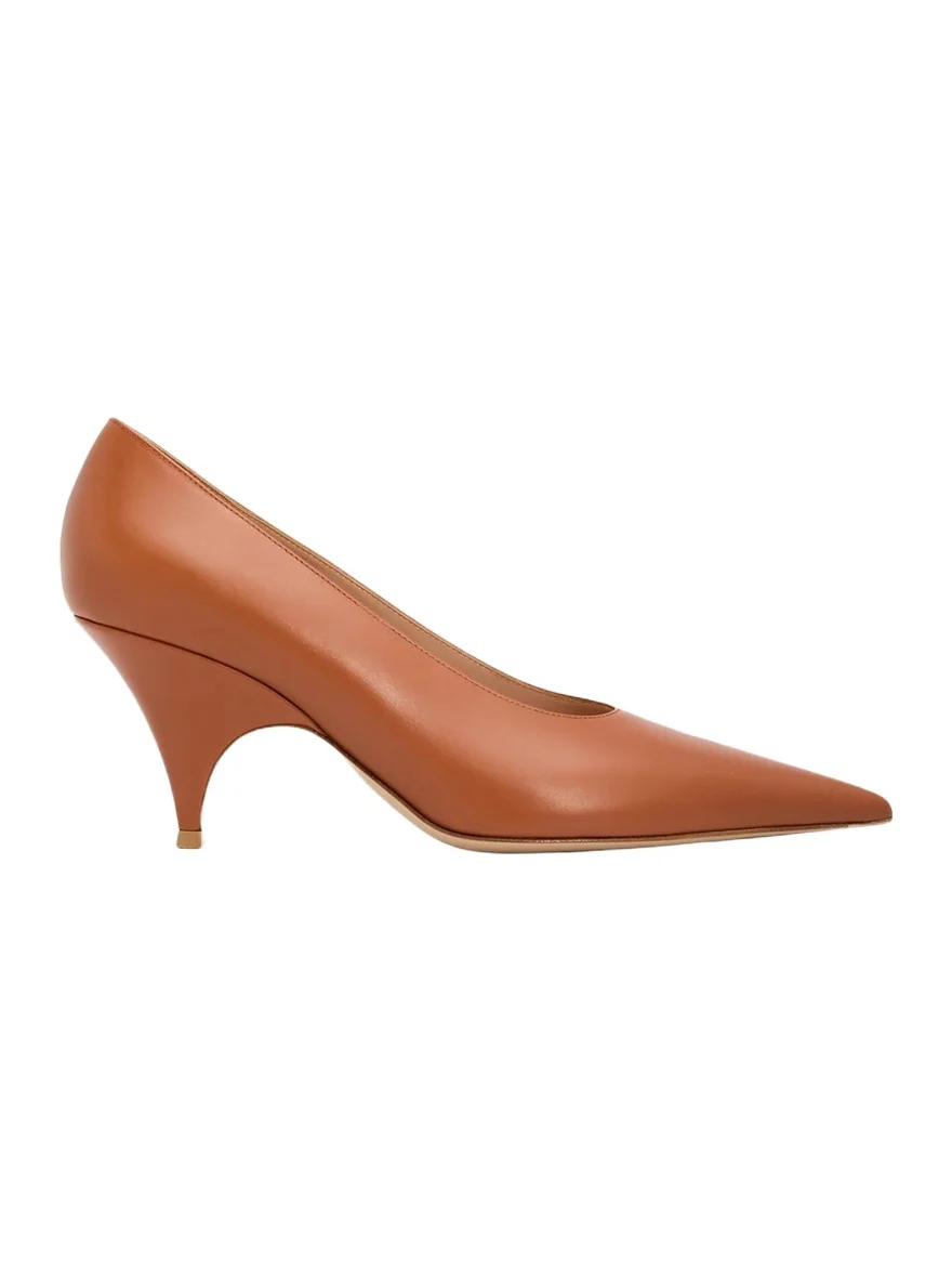 Gianvito Rossi 70mm Leather Pointed-Toe Pumps