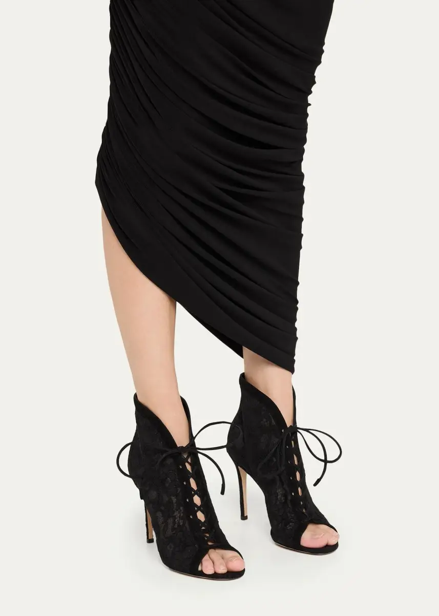 Gianvito Rossi 95mm Floral Lace Booties | Thumbnail 2 Gianvito Rossi 95mm Floral Lace Booties | Thumbnail 2