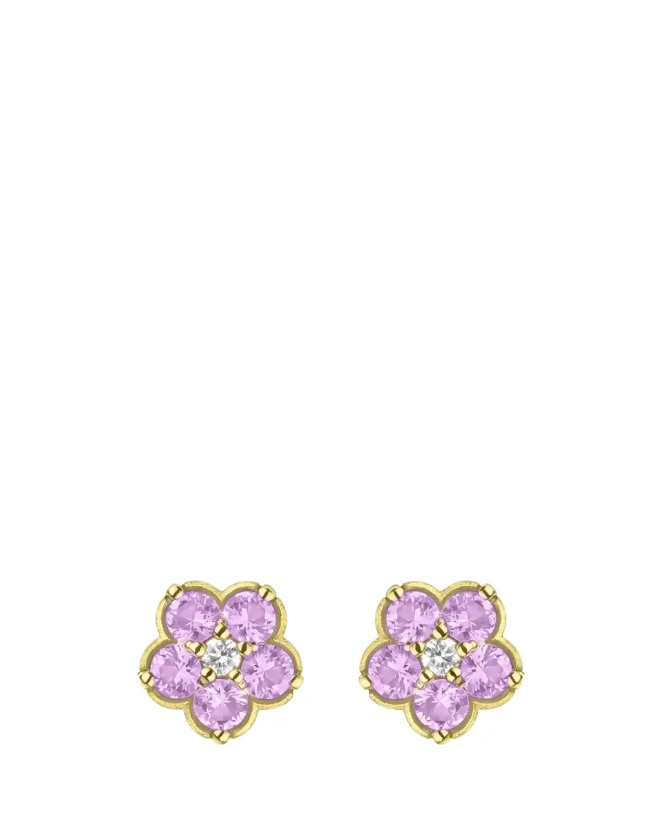 Paul Morelli Wild Child Diamond and Pink Sapphire Stud Earrings | Thumbnail 2 Paul Morelli Wild Child Diamond and Pink Sapphire Stud Earrings | Thumbnail 2