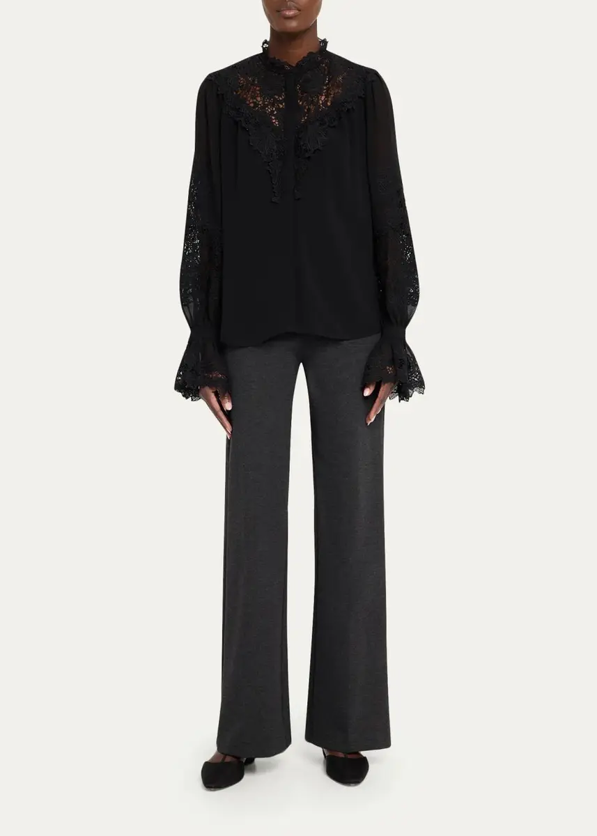 Kobi Halperin Reese Straight Double-Knit Ponte Pants | Thumbnail 2 Kobi Halperin Reese Straight Double-Knit Ponte Pants | Thumbnail 2