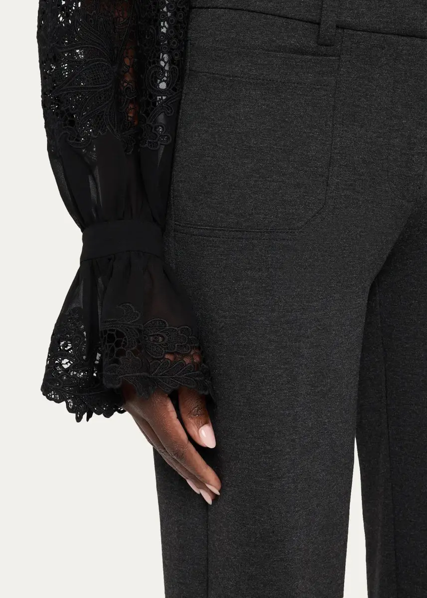 Kobi Halperin Reese Straight Double-Knit Ponte Pants | Thumbnail 5 Kobi Halperin Reese Straight Double-Knit Ponte Pants | Thumbnail 5