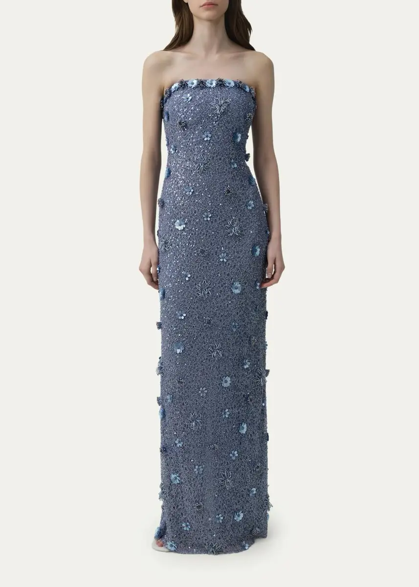 Simkhai Serafina Strapless Embellished Gown | Thumbnail 2 Simkhai Serafina Strapless Embellished Gown | Thumbnail 2