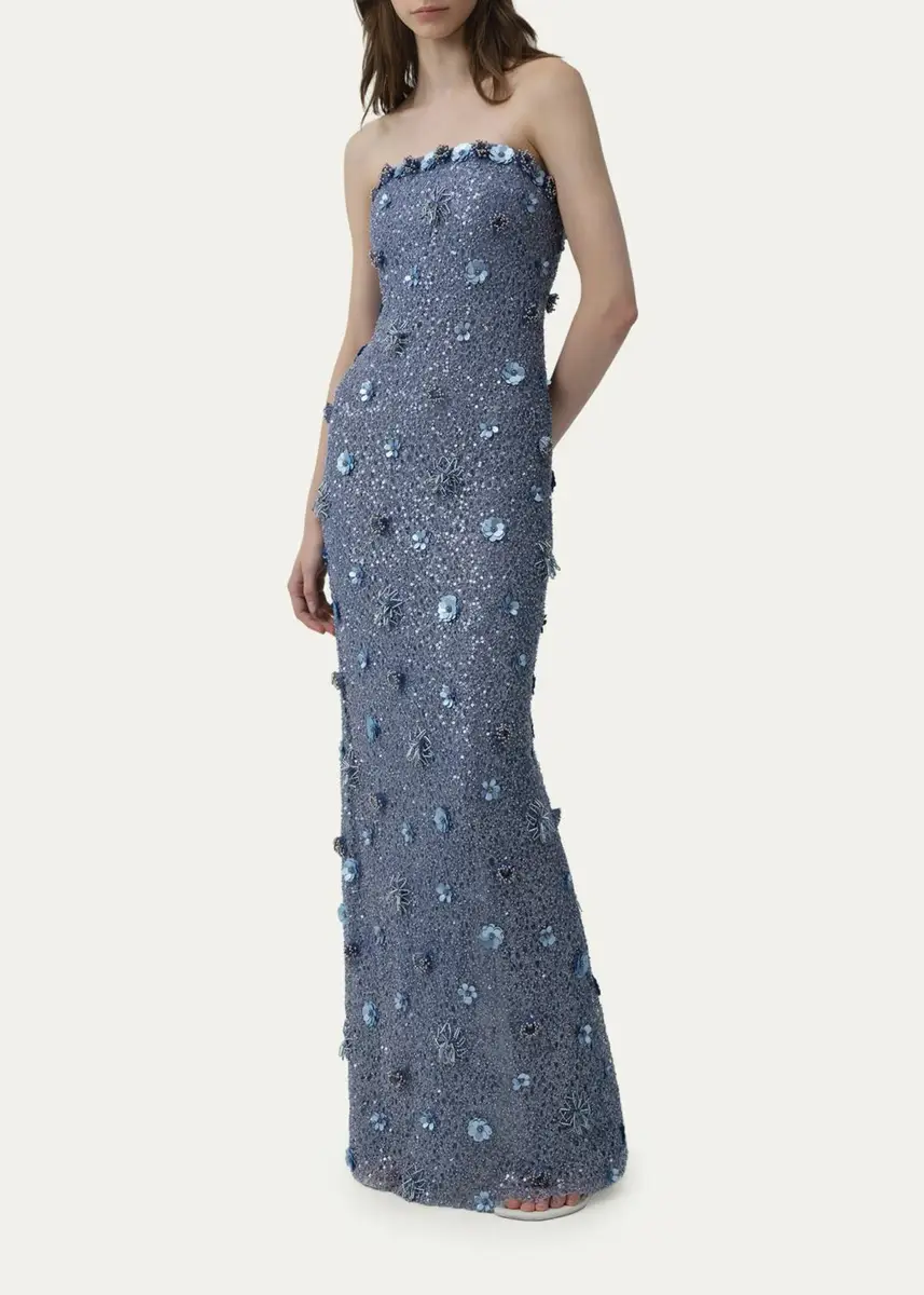 Simkhai Serafina Strapless Embellished Gown | Thumbnail 4 Simkhai Serafina Strapless Embellished Gown | Thumbnail 4