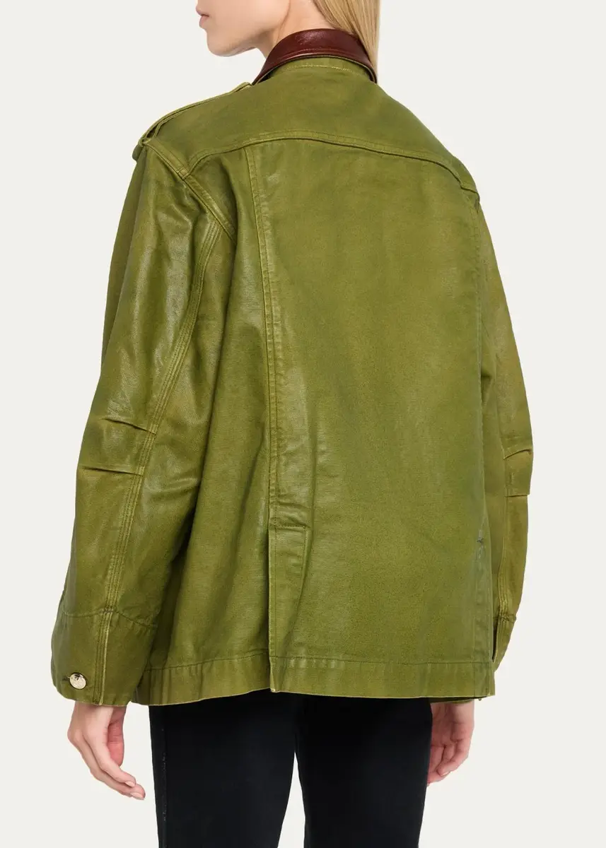 RÙADH The Ettienne Contrast Collar Utility Jacket | Thumbnail 3 RÙADH The Ettienne Contrast Collar Utility Jacket | Thumbnail 3