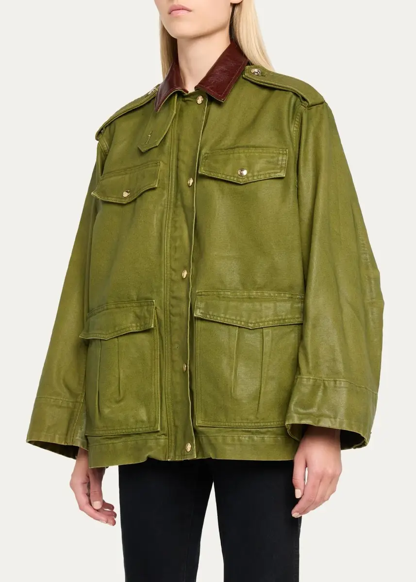 RÙADH The Ettienne Contrast Collar Utility Jacket | Thumbnail 4 RÙADH The Ettienne Contrast Collar Utility Jacket | Thumbnail 4