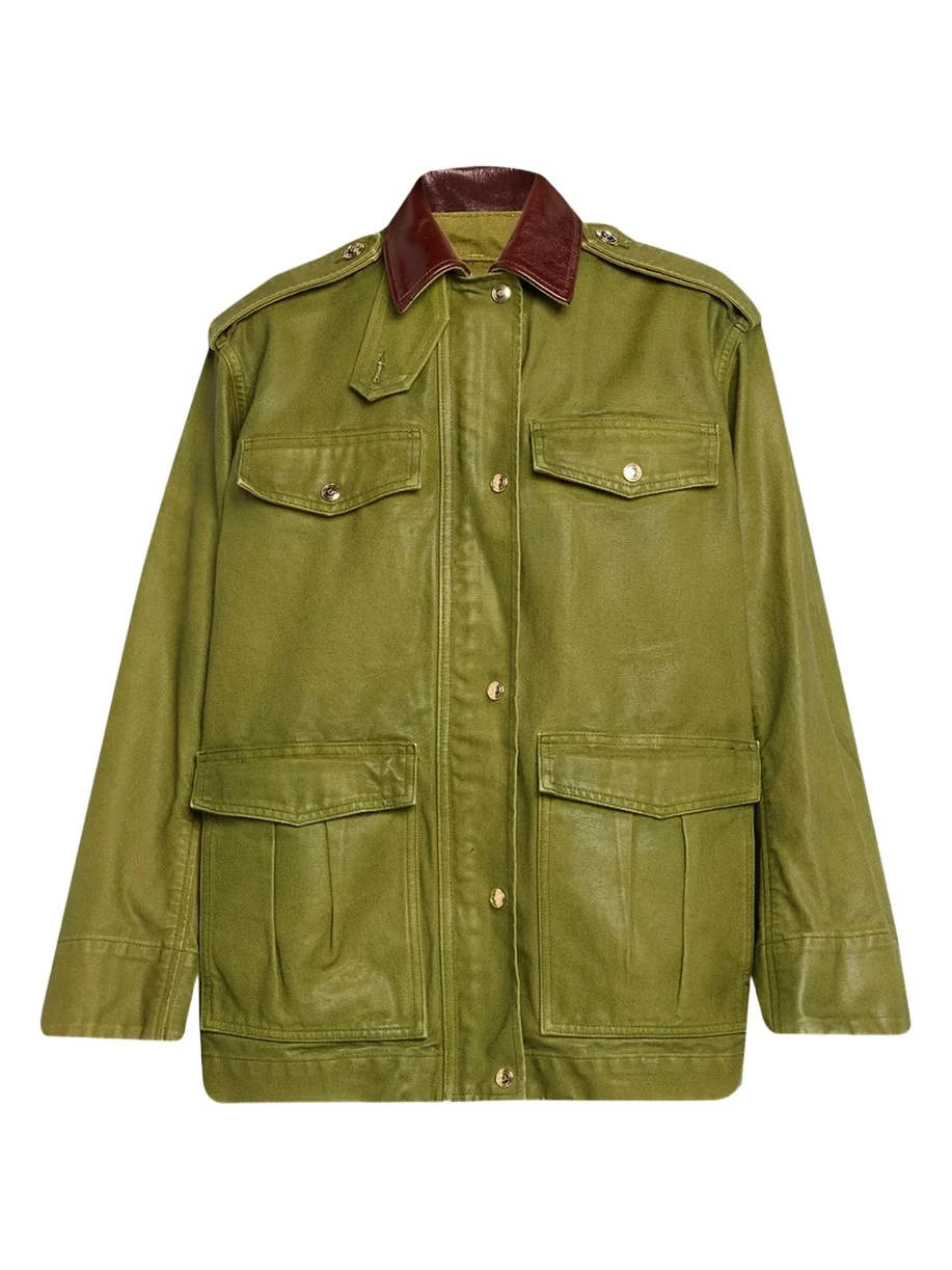 RÙADH The Ettienne Contrast Collar Utility Jacket
