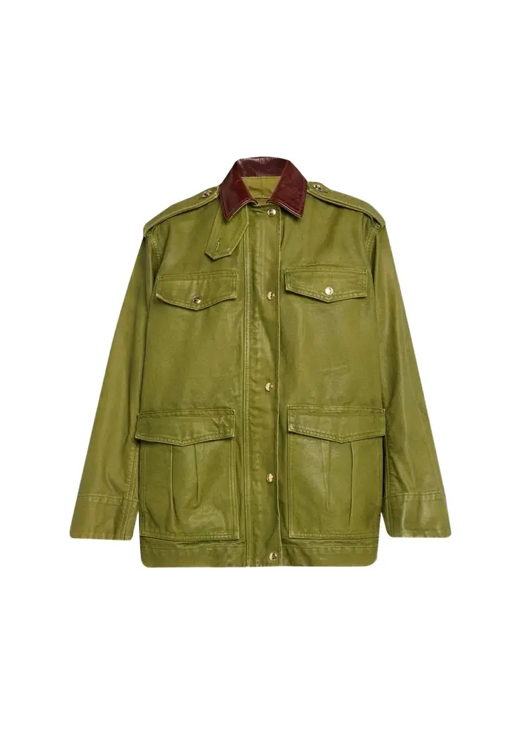 RÙADH The Ettienne Contrast Collar Utility Jacket