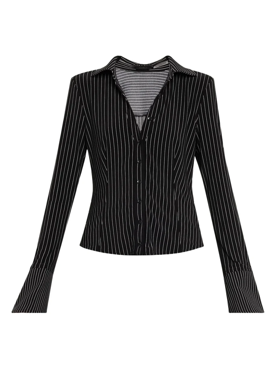 Freya Fitted Button-Front Shirt Freya Fitted Button-Front Shirt