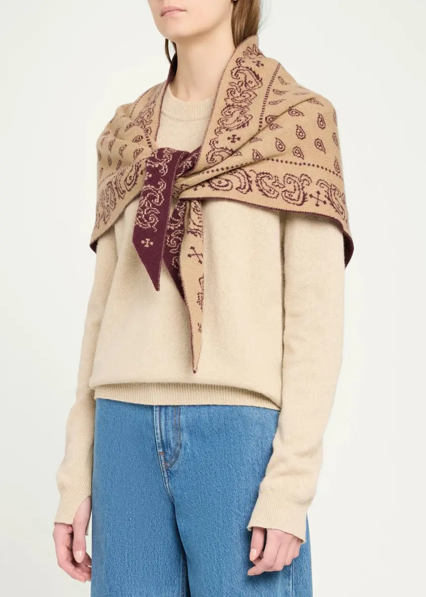 Guest In Residence The Wild Rag Cashmere Scarf | Thumbnail 3 Guest In Residence The Wild Rag Cashmere Scarf | Thumbnail 3