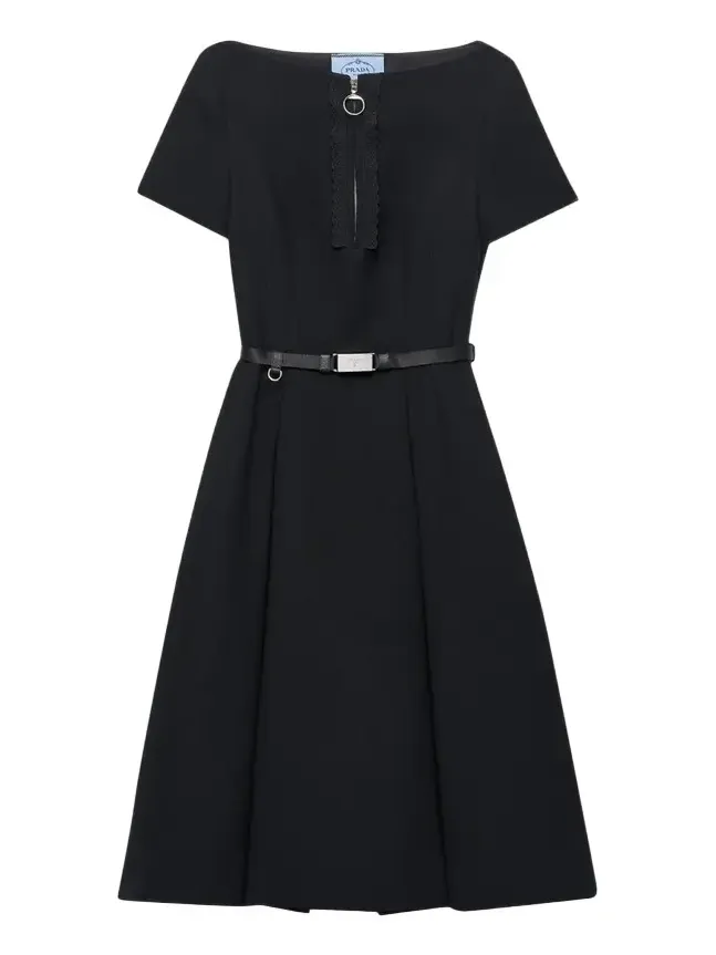 Abiti Wool A-Line Midi Dress Abiti Wool A-Line Midi Dress