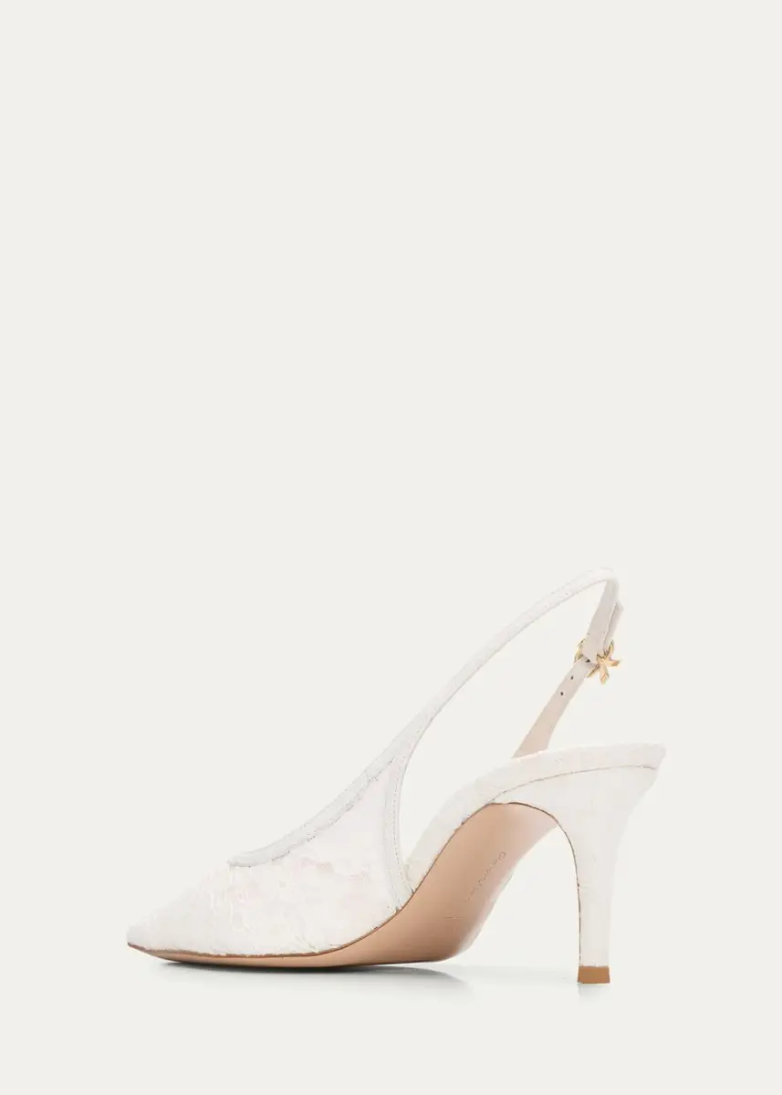 Gianvito Rossi 70mm Floral Lace Slingback Pumps | Thumbnail 12 Gianvito Rossi 70mm Floral Lace Slingback Pumps | Thumbnail 12