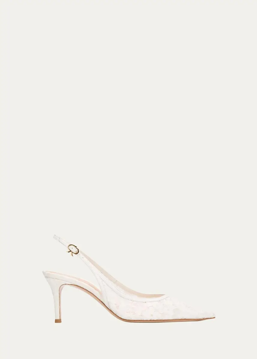 Gianvito Rossi 70mm Floral Lace Slingback Pumps | Thumbnail 9 Gianvito Rossi 70mm Floral Lace Slingback Pumps | Thumbnail 9