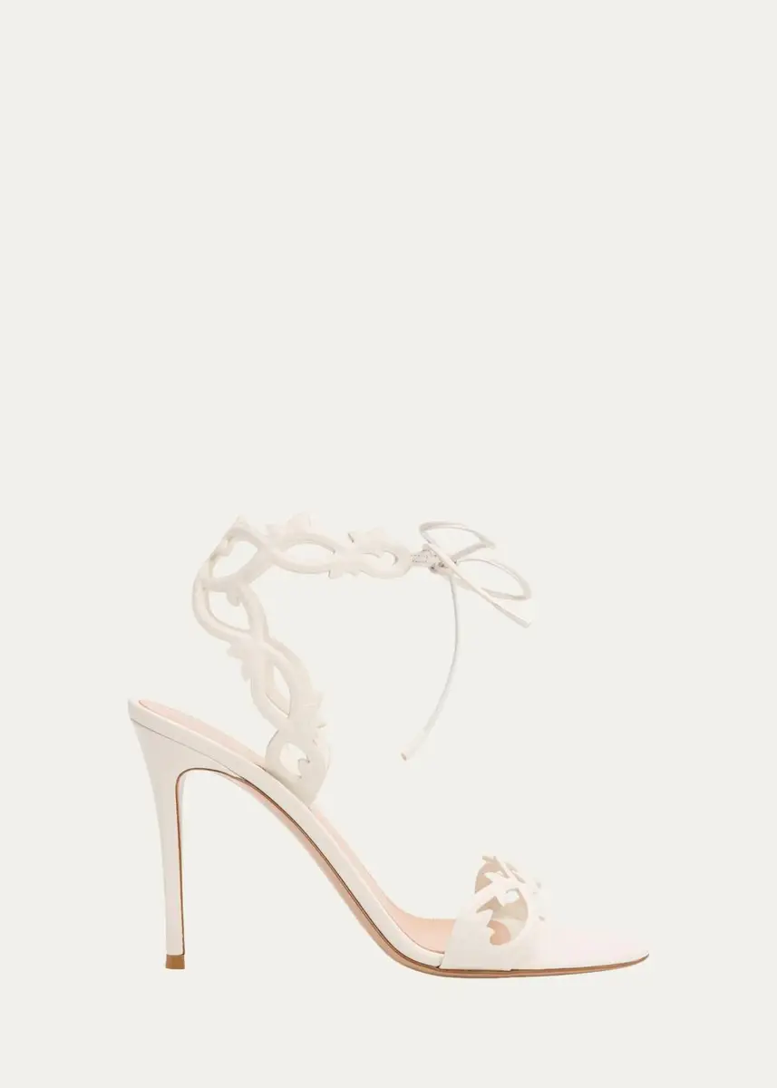 Gianvito Rossi 95mm Nappa Leather Vine Ankle-Tie Sandals | Thumbnail 6 Gianvito Rossi 95mm Nappa Leather Vine Ankle-Tie Sandals | Thumbnail 6