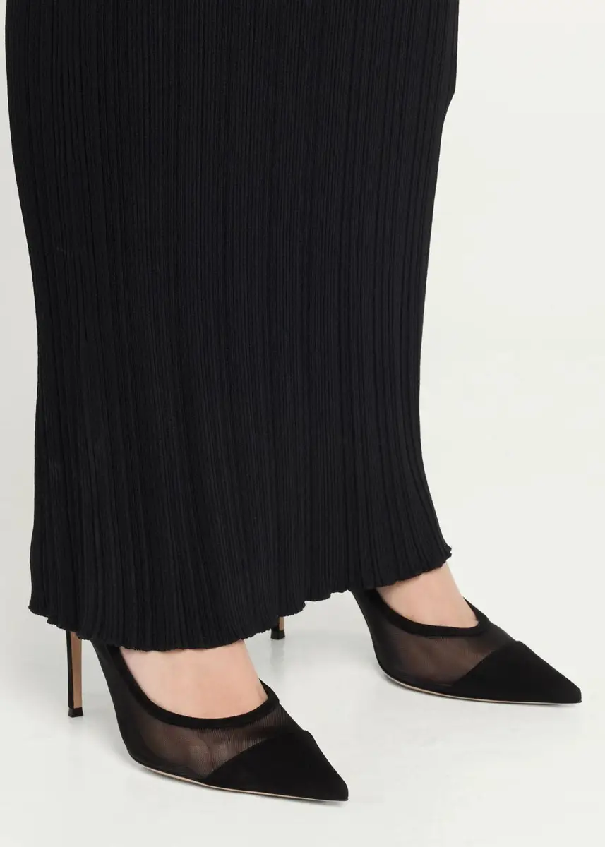 Gianvito Rossi 95mm Mesh Cap-Toe Pumps | Thumbnail 2